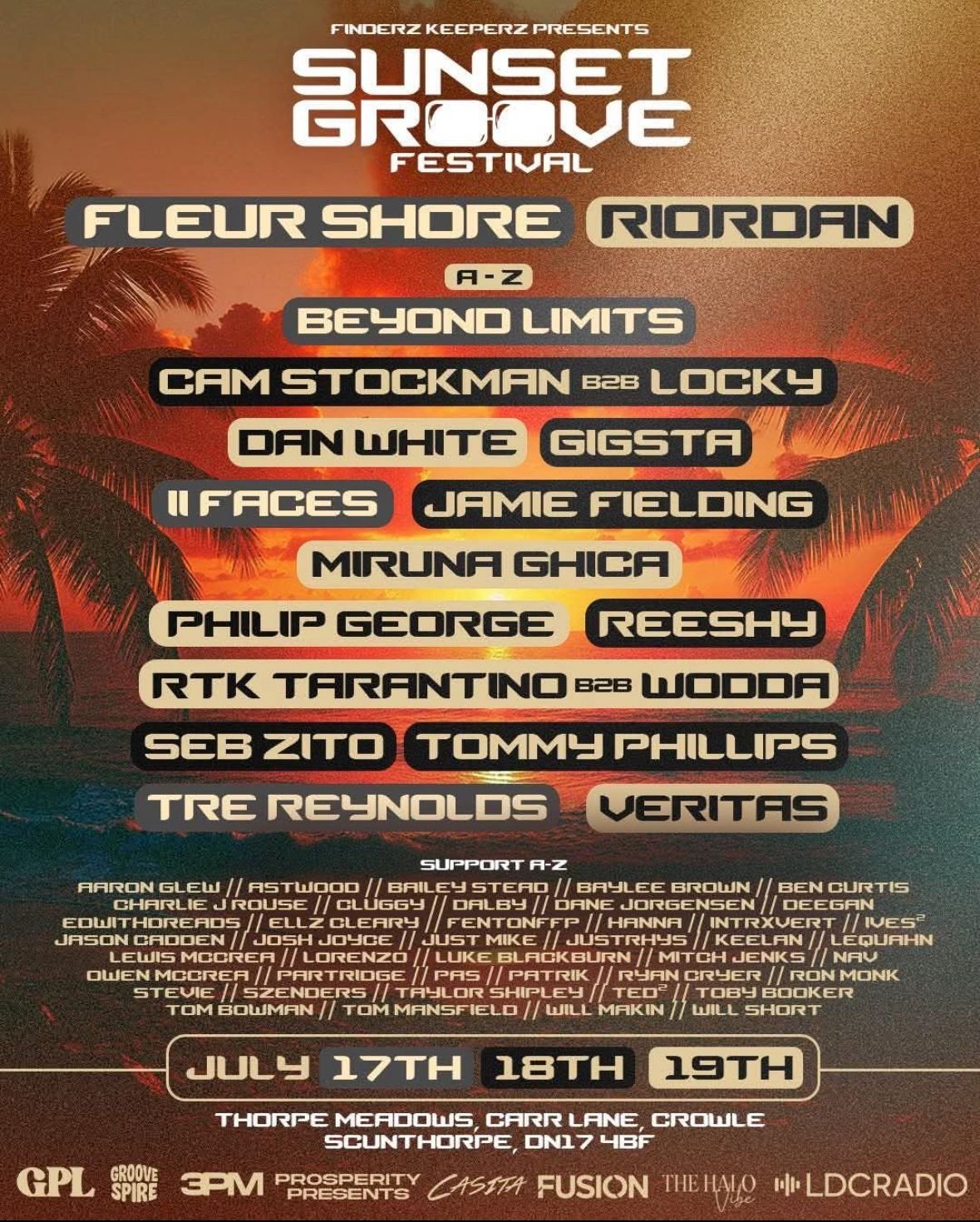3 VIP Weekend Camping Tickets for Sunset Groove Festival